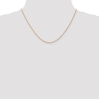 14k Rose Gold .8mm Baby Rope Chain