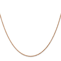 14k Rose Gold .8mm Baby Rope Chain