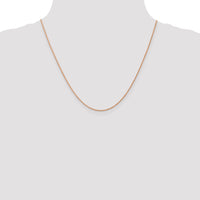 14k Rose Gold .8mm Baby Rope Chain