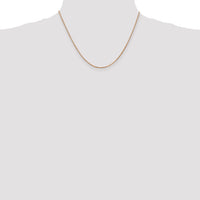 14k Rose Gold 1.3mm Box Chain