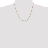 14k Rose Gold 1.3mm Box Chain