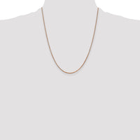 14k Rose Gold 1.3mm Box Chain