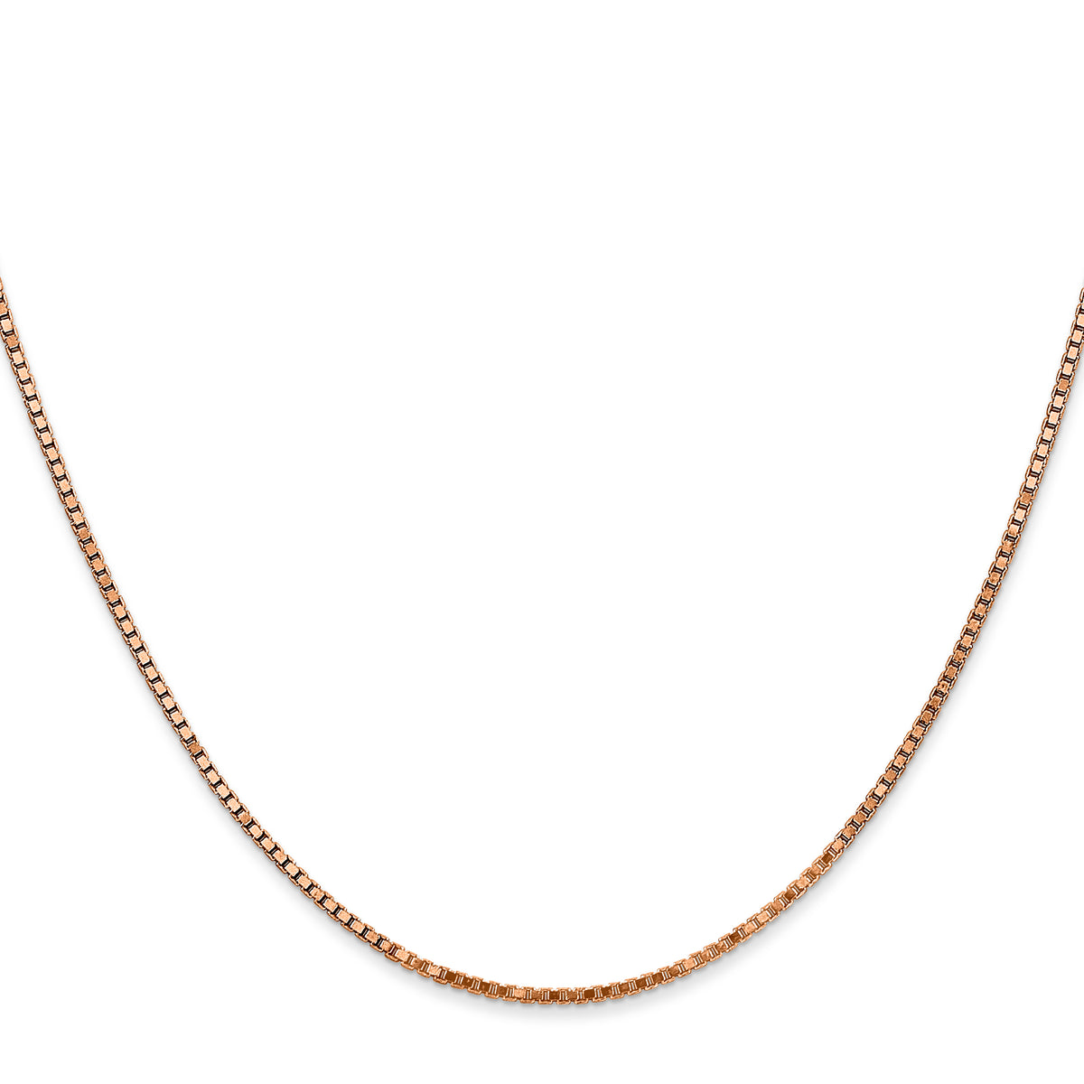 14k Rose Gold 1.3mm Box Chain