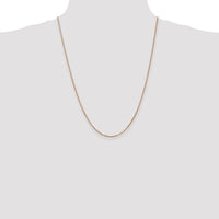 14k Rose Gold 1.3mm Box Chain