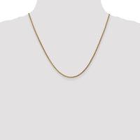 14k Rose Gold 2.1mm D/C Spiga Chain