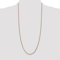 14k Rose Gold 2.1mm D/C Spiga Chain