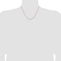 14k Rose Gold 1.15mm Baby Rope Chain