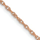 14k Rose Gold 1.15mm Baby Rope Chain