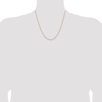 14k Rose Gold 1.15mm Baby Rope Chain