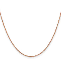 14k Rose Gold 1.15mm Baby Rope Chain