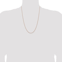 14k Rose Gold 1.15mm Baby Rope Chain
