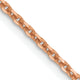 14k Rose Gold 1.8m D/C Cable Chain