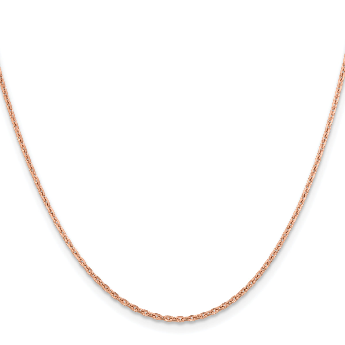 14k Rose Gold 1.8m D/C Cable Chain