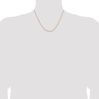 14k Rose Gold 1.8m D/C Cable Chain
