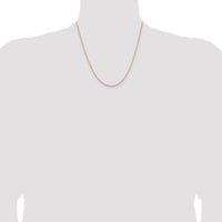 14k Rose Gold 1.8m D/C Cable Chain