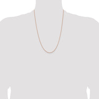 14k Rose Gold 1.8m D/C Cable Chain