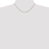 14k Rose Gold 1.05mm D/C Spiga Chain