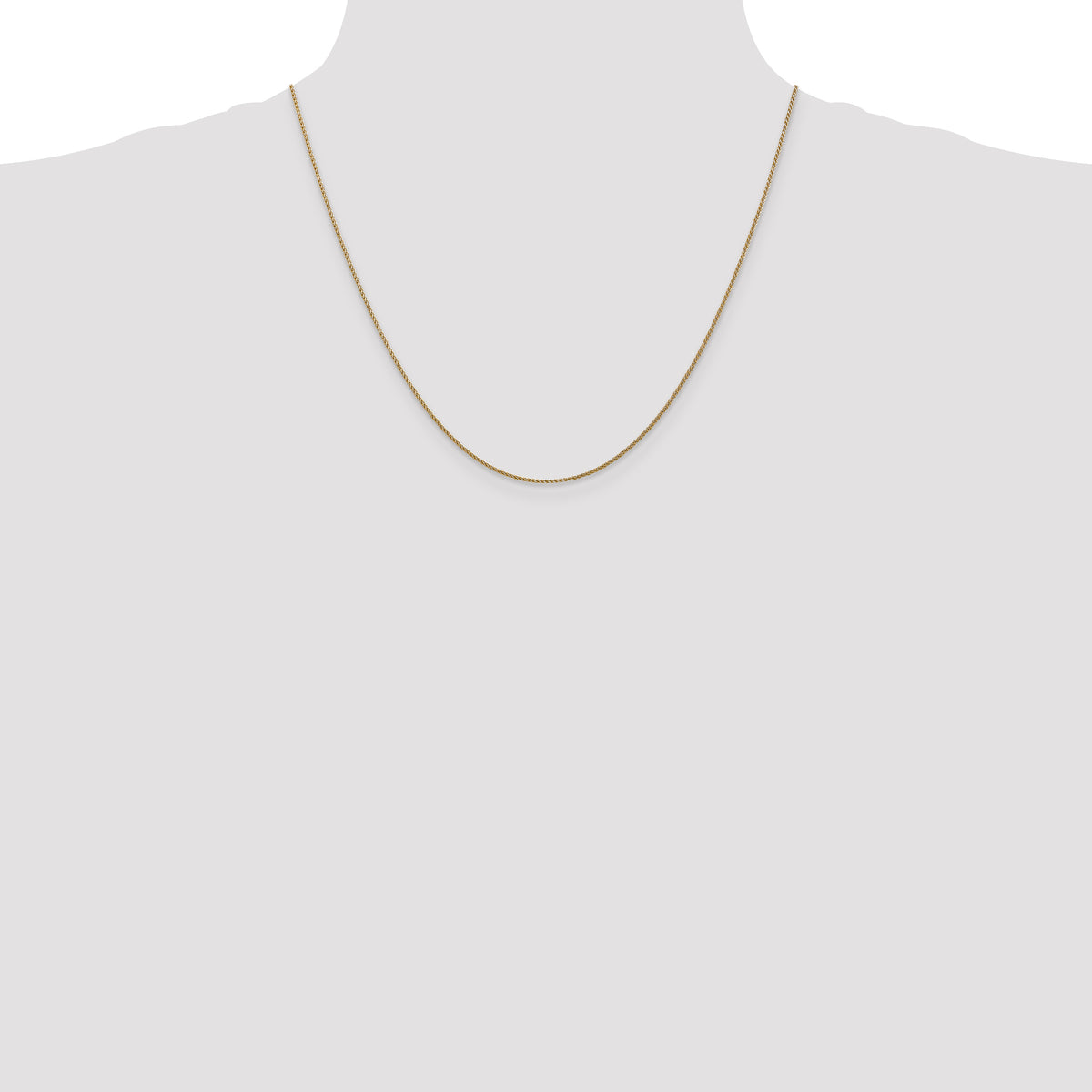 14k Rose Gold 1.05mm D/C Spiga Chain
