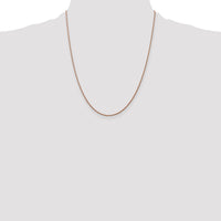 14k Rose Gold 1.05mm D/C Spiga Chain