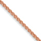 14k Rose Gold 1.05mm Solid Polished Spiga Chain