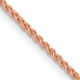 14k Rose Gold 1.25mm Solid Polished Spiga Chain