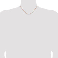 14k Rose Gold 1.7mm Solid Polished Spiga Chain
