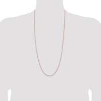 14k Rose Gold 1.7mm Solid Polished Spiga Chain