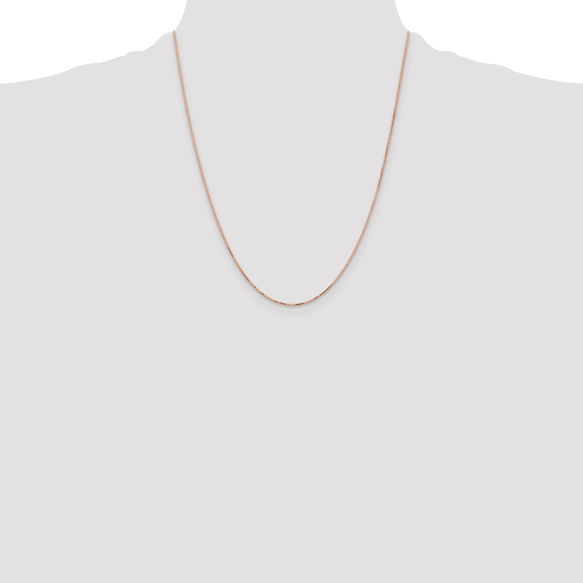 14k Rose Gold .95mm Box Chain