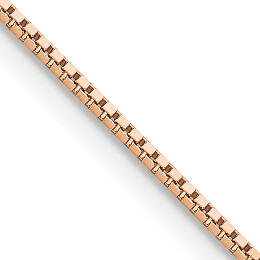 14k Rose Gold .95mm Box Chain
