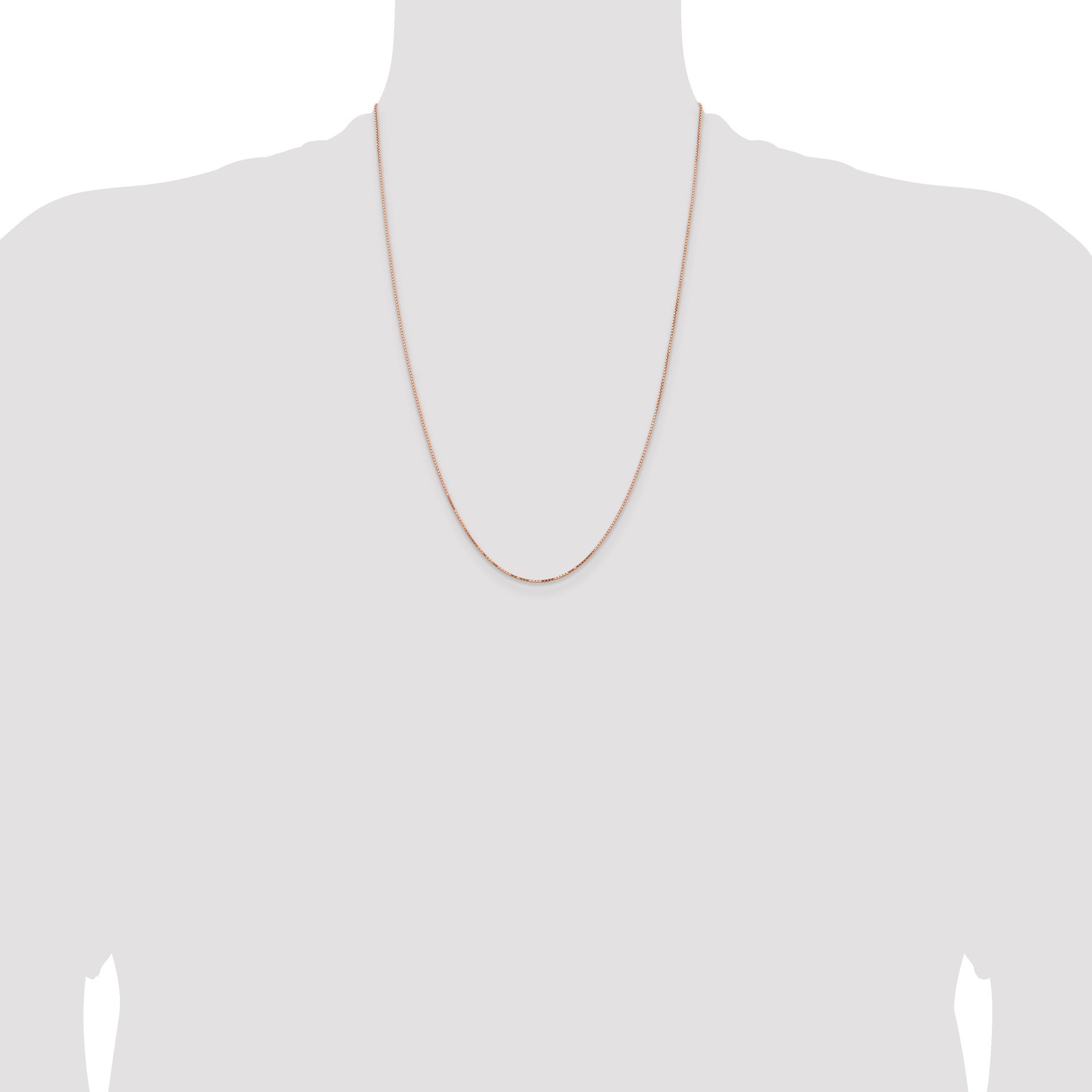 14k Rose Gold .95mm Box Chain