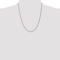 14k Rose Gold 1.25mm D/C Spiga Chain