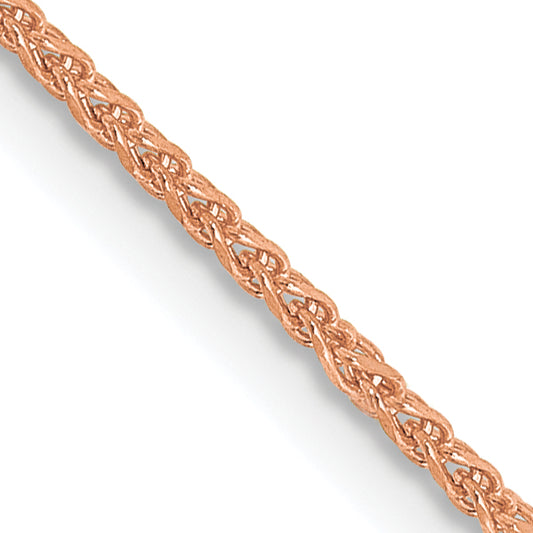 14k Rose Gold 1.25mm D/C Spiga Chain