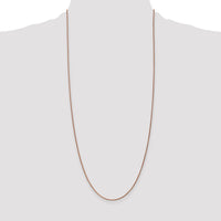 14k Rose Gold 1.25mm D/C Spiga Chain