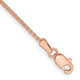 14k Rose Gold 1.25mm D/C Spiga Chain