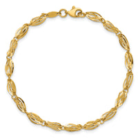 14K Gold Polished Fancy Bracelet