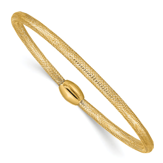 14K Stretch Mesh Bracelet