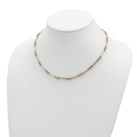 14K Polished Fancy Link Necklace