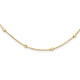 14K Polished Cube Stations w/ 2in ext. Necklace