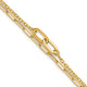 14k Polished Paperclip Double Strand 7.5in Bracelet