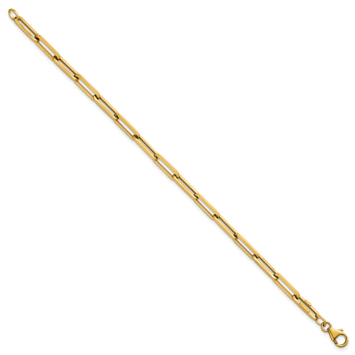 14k Polished 7.5in Paperclip Link Bracelet