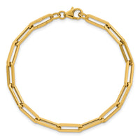 14k Polished 7.5in Paperclip Link Bracelet