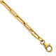 14k Polished 7.5in Paperclip Link Bracelet