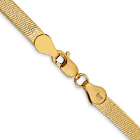 14k 4mm Silky Herringbone Chain