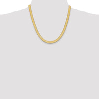 14k 6.5mm Silky Herringbone Chain