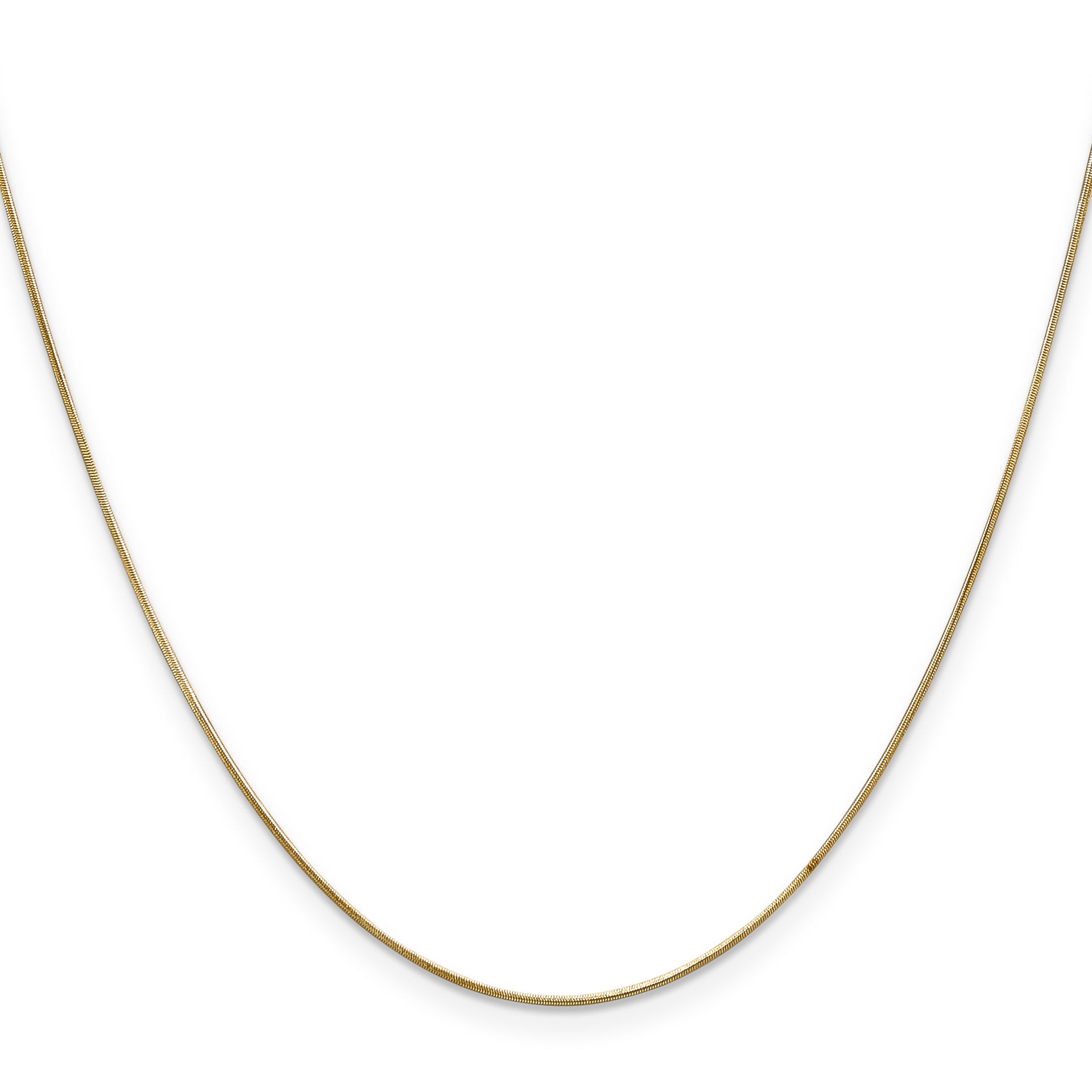 14k .65mm Round Snake Chain