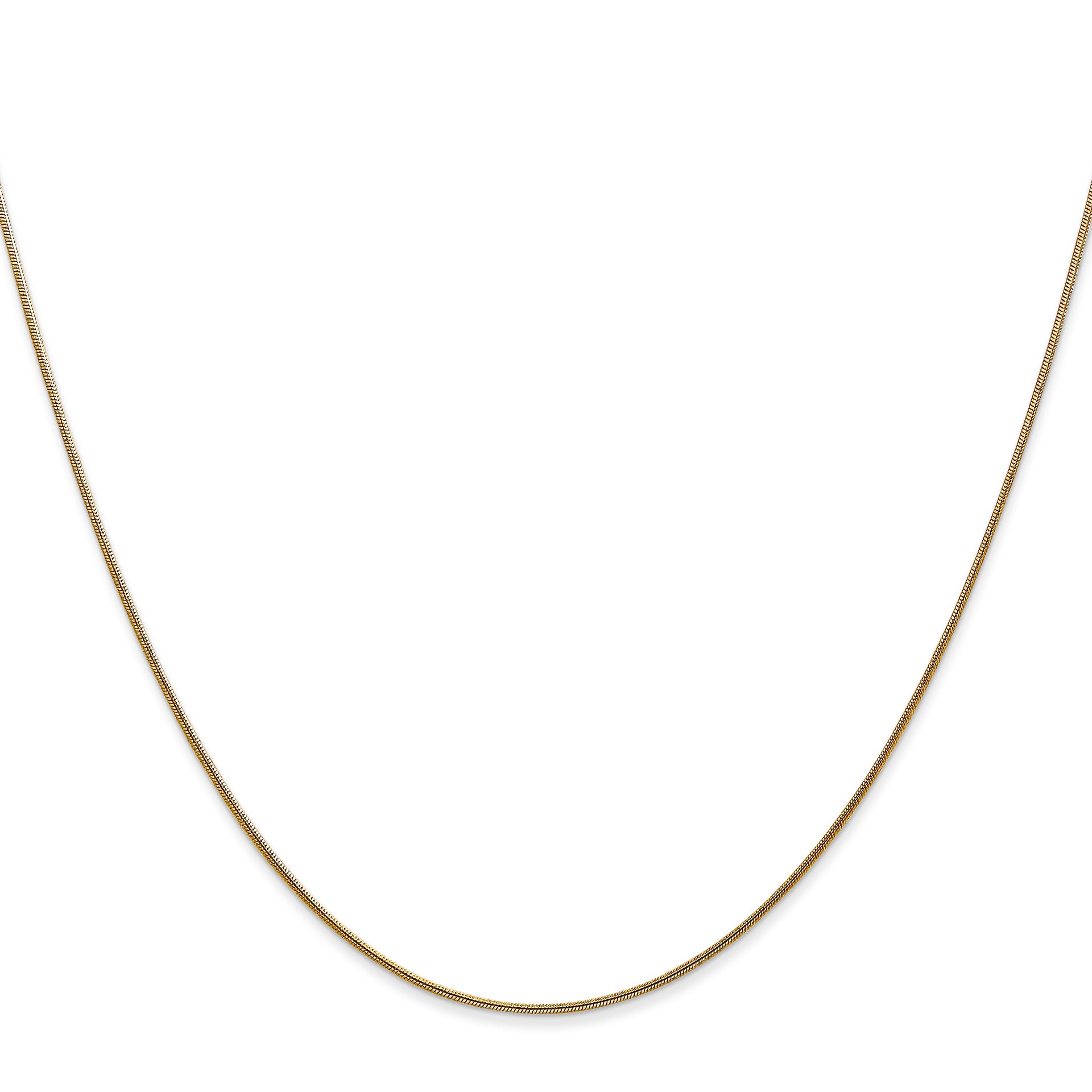 14k .8mm Round Snake Chain