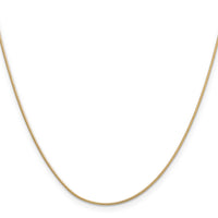 14k .9mm Round Snake Chain
