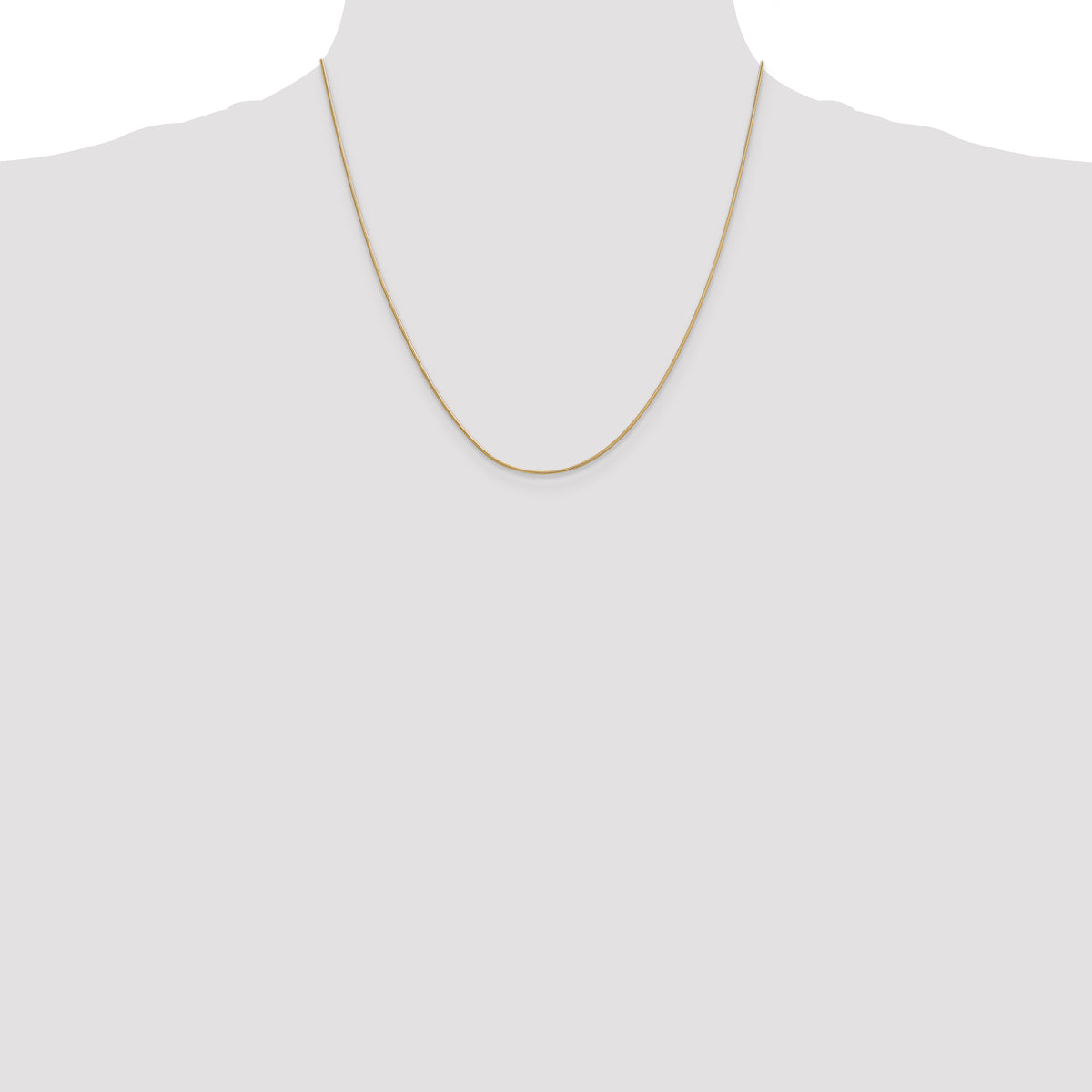 14k .9mm Round Snake Chain
