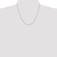14k .9mm Round Snake Chain