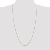 14k .9mm Round Snake Chain